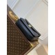 Louis Vuitton POCHETTE MÉTIS Embossed grained cowhide leather Black High