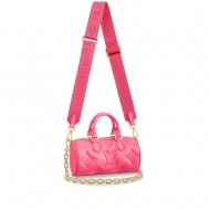 Louis Vuitton PAPILLON BB Quilted and embroidered smooth calf leather Dragon Fruit Pink M59826 High