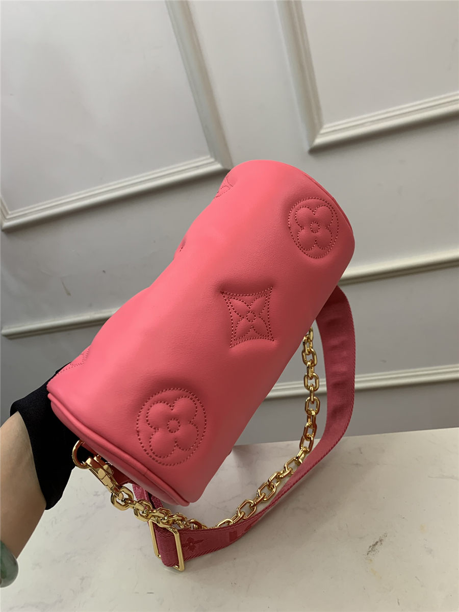 Louis Vuitton PAPILLON BB Quilted and embroidered smooth calf leather Dragon Fruit Pink M59826 High