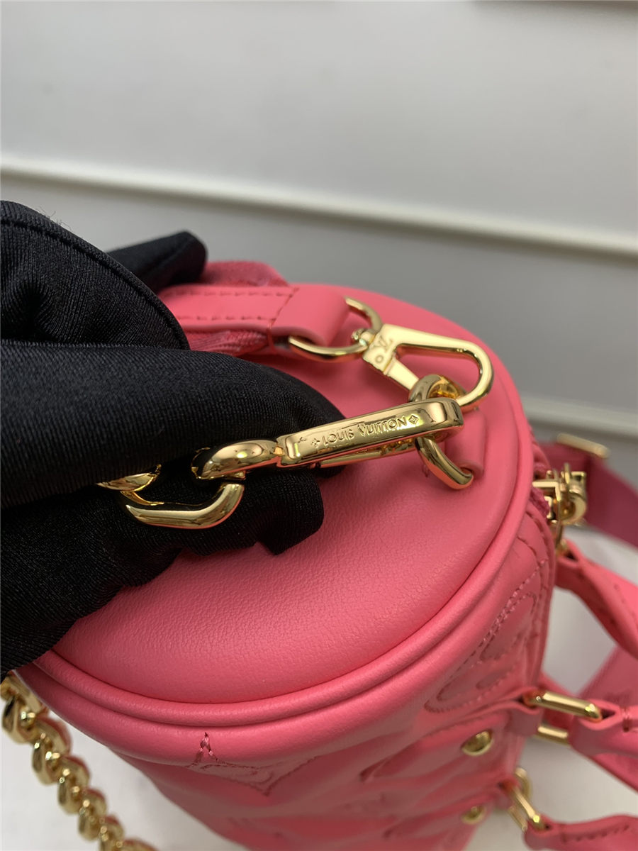 Louis Vuitton PAPILLON BB Quilted and embroidered smooth calf leather Dragon Fruit Pink M59826 High