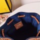 Fendi MON TRESOR Embroidery Canvas Bag Blue