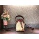 Fendi MON TRESOR Embroidery Canvas Bag Off-white