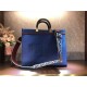 Fendi SUNSHINE MEDIUM Canvas Bag Blue