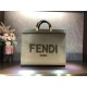 Fendi SUNSHINE MEDIUM Canvas Bag Khaki