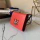 Louis Vuitton TWIST COMPACT WALLET Epi Coquelicot Red High