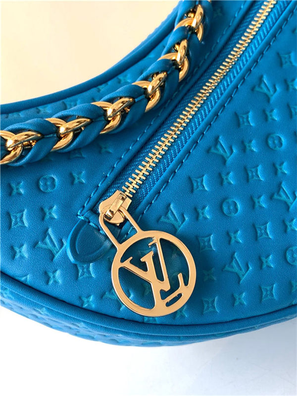 Louis Vuitton LOOP Baguette Handbag Calfskin M22593 Blue High