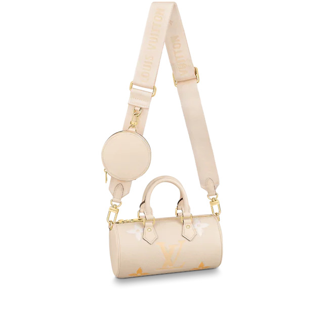 Louis Vuitton PAPILLON BB Monogram Empreinte Cream/Saffron High