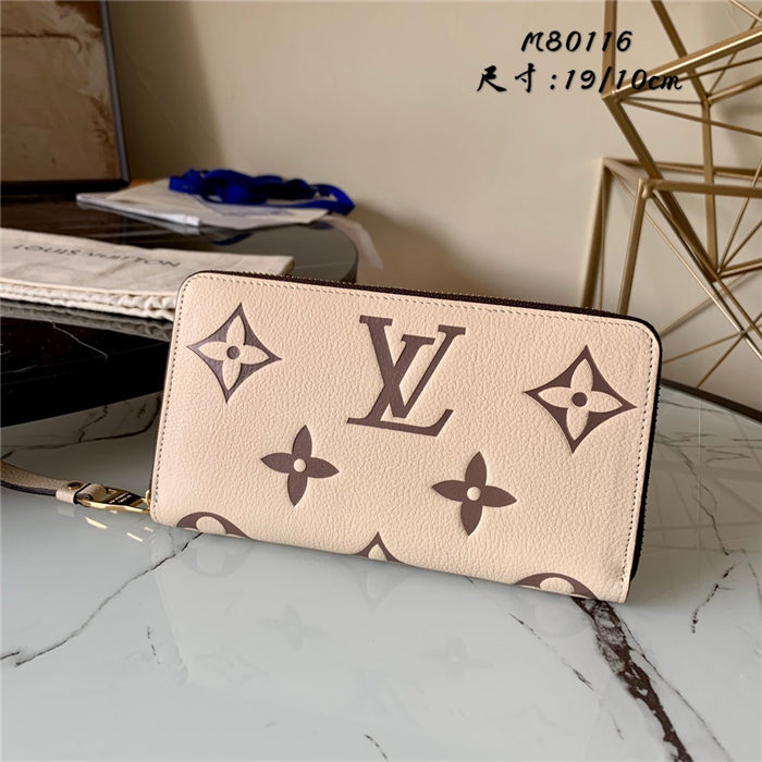 Louis Vuitton ZIPPY WALLET BICOLOR MONOGRAM EMPREINTE LEATHER High