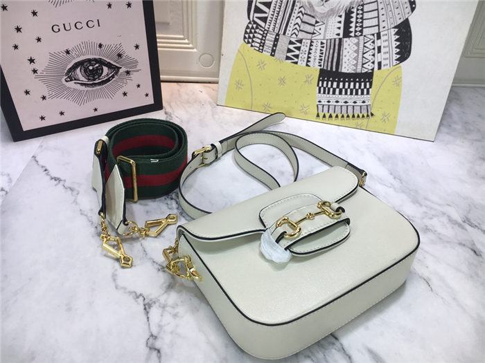 Gucci Horsebit 1955 mini bag Off-White mid