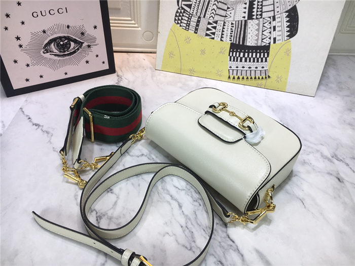 Gucci Horsebit 1955 mini bag Off-White mid