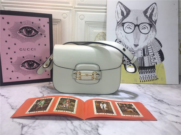 Gucci Horsebit 1955 shoulder bag 602204 Off-White mid