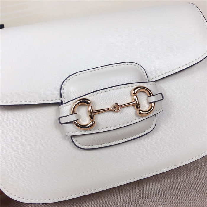 Gucci Horsebit 1955 shoulder bag 602204 White mid