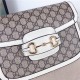 Gucci Horsebit 1955 shoulder bag 602204 White Trim mid