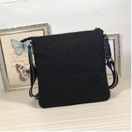 Gucci Crossbody Bag Black Canvas mid