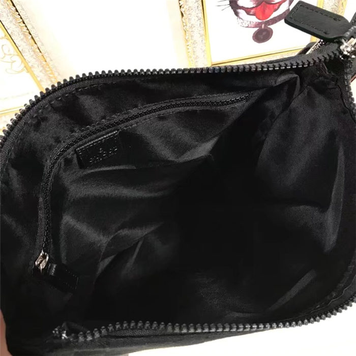 Gucci Crossbody Bag Black Canvas mid