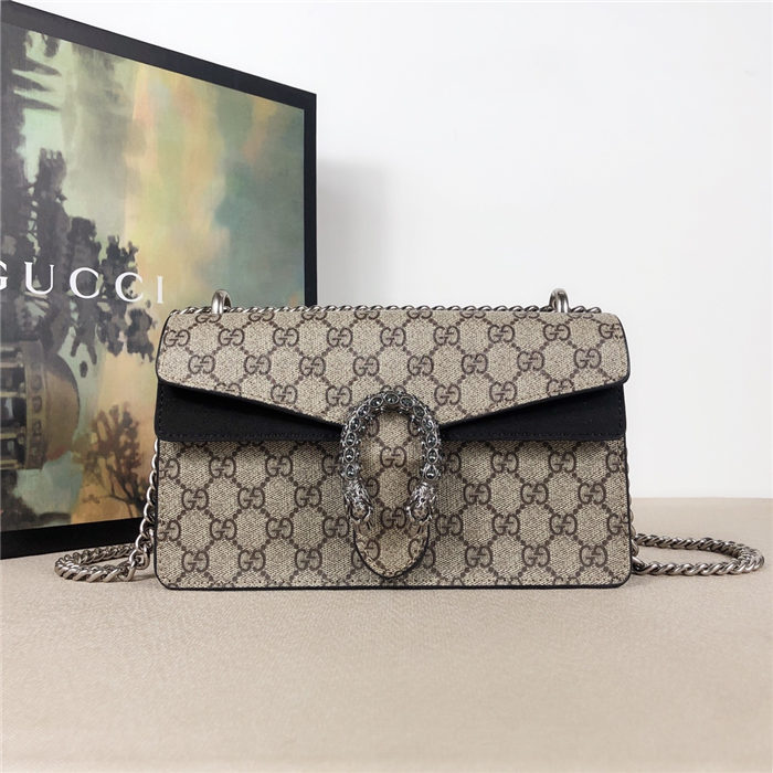 Dionysus GG small shoulder bag Black mid