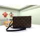 Louis Vuitton DOUBLE ZIP POCHETTE Monogram High