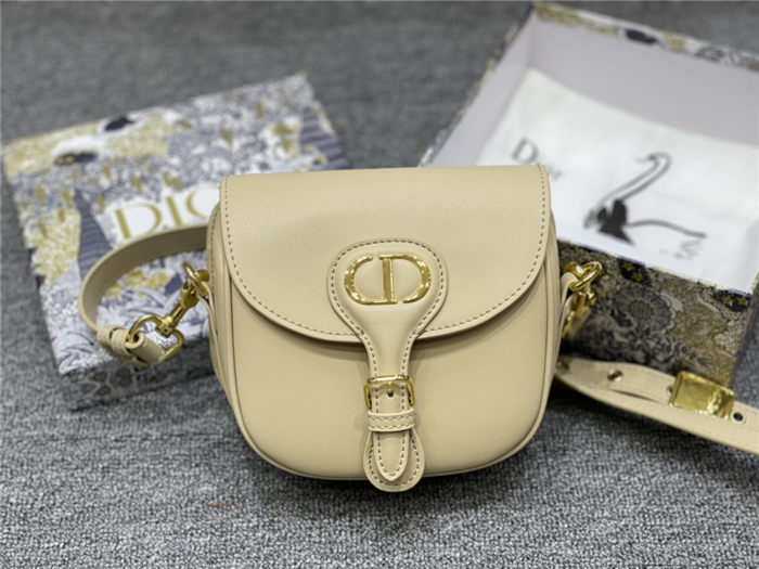 SMALL Dior BOBBY BAG Beige Box Calfskin mid