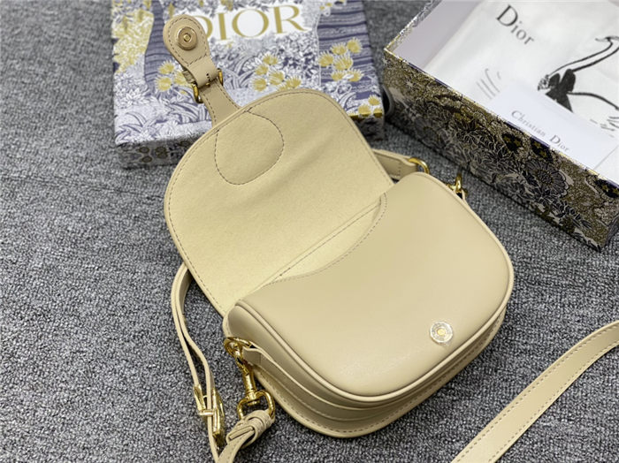 SMALL Dior BOBBY BAG Beige Box Calfskin mid