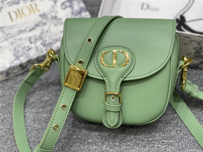 SMALL Dior BOBBY BAG Green Box Calfskin mid