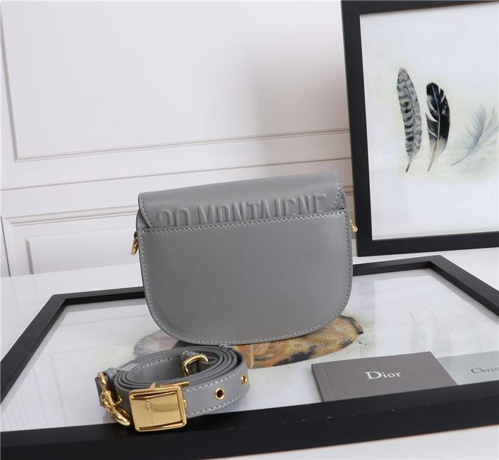 SMALL Dior BOBBY BAG Grey Box Calfskin mid