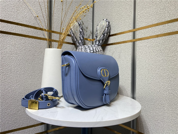 MEDIUM Dior BOBBY BAG Blue Box Calfskin mid