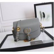 MEDIUM Dior BOBBY BAG Grey Box Calfskin mid