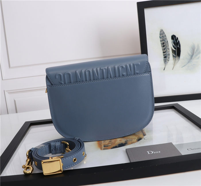 MEDIUM Dior BOBBY BAG Denim Blue Box Calfskin mid