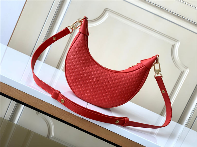 Louis Vuitton LOOP Baguette Handbag Calfskin M22594 Red High