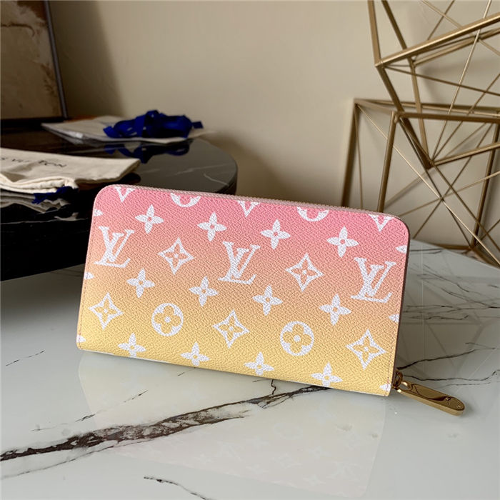 Louis Vuitton ZIPPY WALLET Gradient Monogram Light Pink High