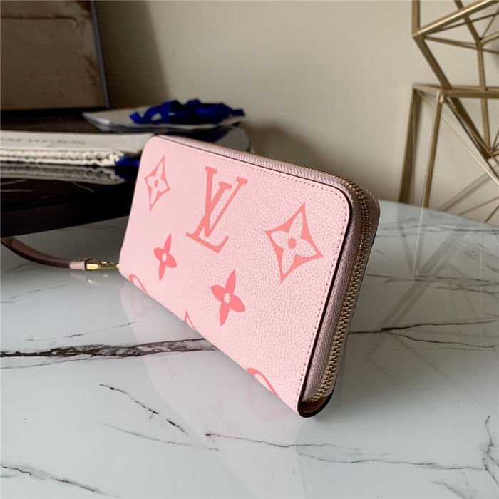 Louis Vuitton ZIPPY WALLET Monogram Empreinte Pink High