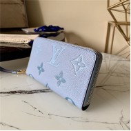 Louis Vuitton ZIPPY WALLET Monogram Empreinte Blue High