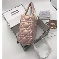 SMALL LADY Dior MY ABCDior BAG Cannage Lambskin Pink Mid