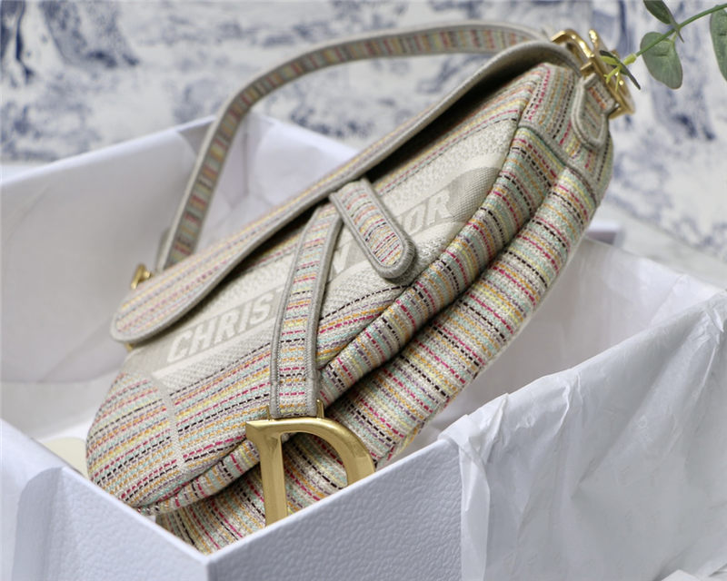 SADDLE BAG Strip Embroidery High