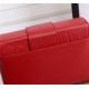 30 MONTAIGNE BOX BAG Enamel Buckle Calfskin Red High