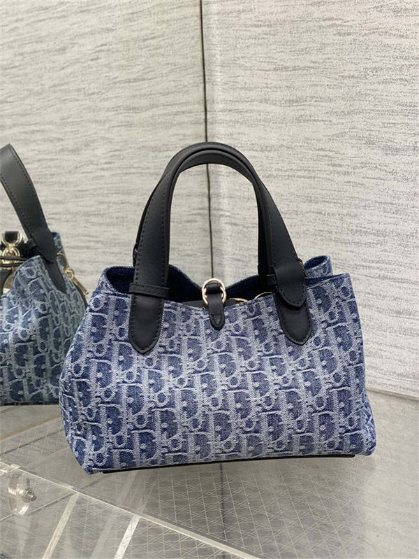 DIOR TOUJOURS BAG SMALL Denim Blue High