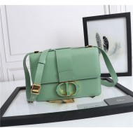 30 MONTAIGNE BAG Enamel Buckle Calfskin Green High