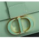 30 MONTAIGNE BAG Enamel Buckle Calfskin Green High