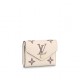 Louis Vuitton VICTORINE WALLET Monogram Empreinte Cream / Bois de Rose Pink High