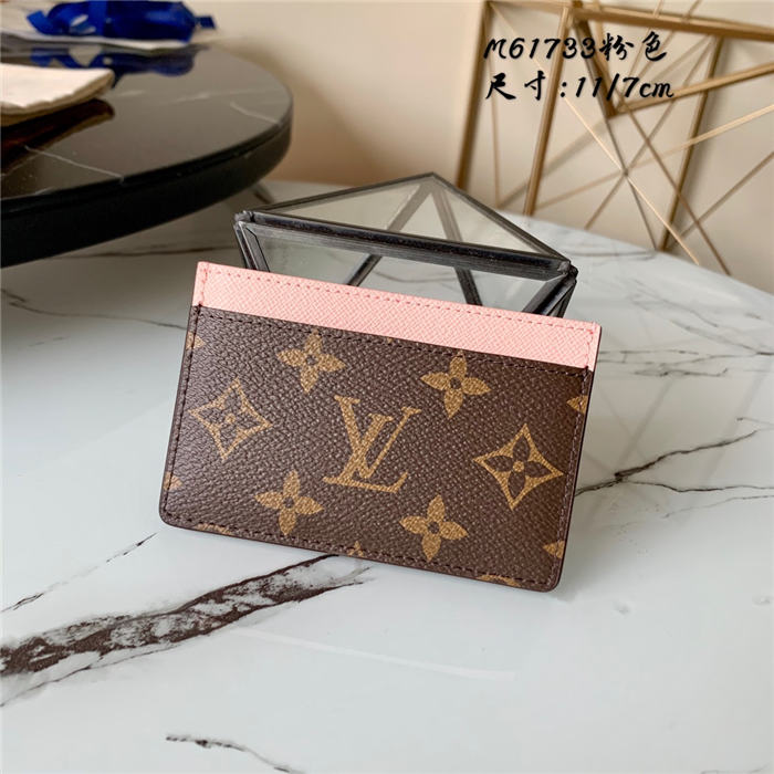 Louis Vuitton CARD HOLDER Monogram Pink High