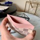 Louis Vuitton CARD HOLDER DAILY Damier Azur Pink High