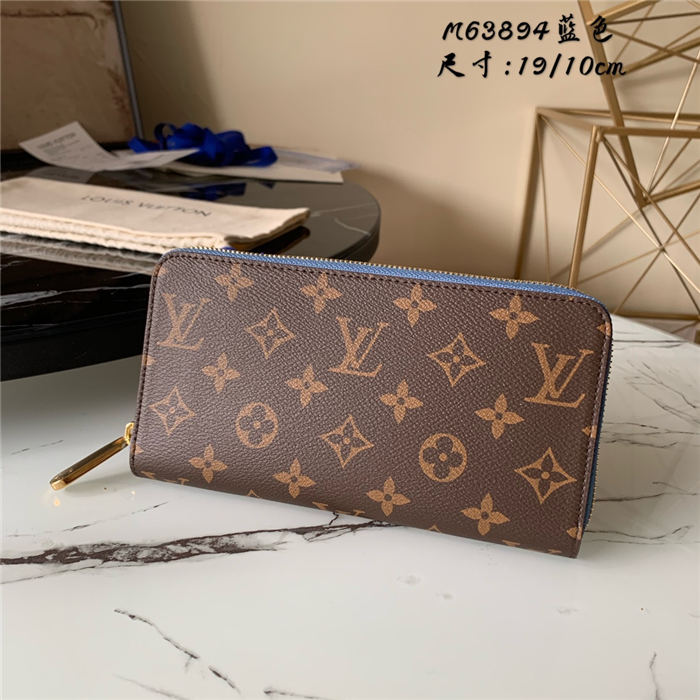 Louis Vuitton ZIPPY WALLET Monogram Blue-inside High