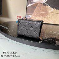 Louis Vuitton CLÉA WALLET Monogram Empreinte M80152 Black High