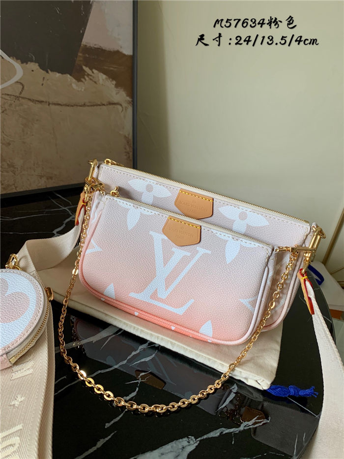 Louis Vuitton MULTI POCHETTE ACCESSOIRES Monogram Giant Mist High