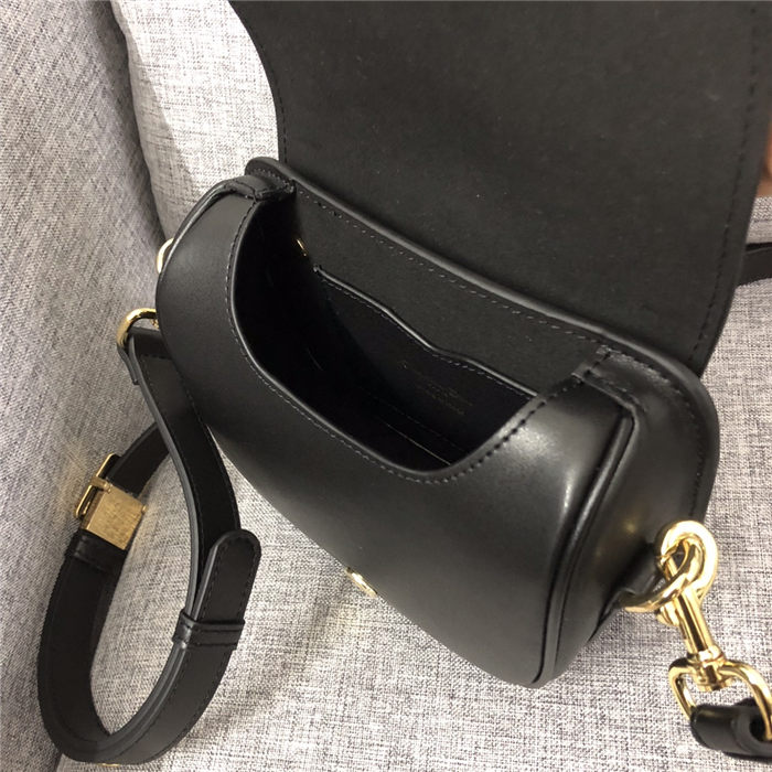 SMALL Dior BOBBY BAG Black Box Calfskin mid