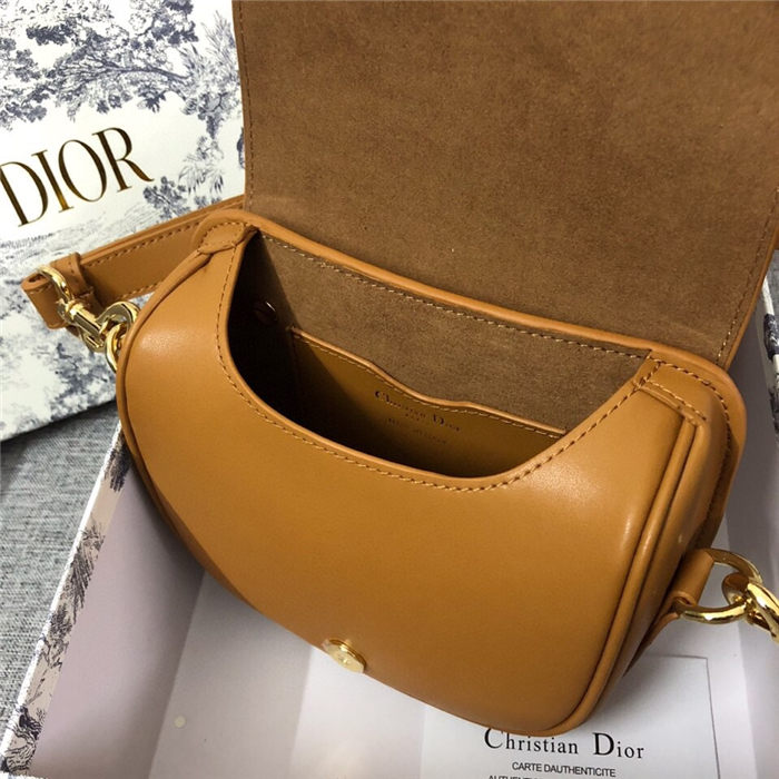 SMALL Dior BOBBY BAG Carmel Box Calfskin mid