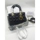 SMALL LADY Dior MY ABCDior BAG Cannage Lambskin Black Gold Hardware Mid