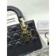 SMALL LADY Dior MY ABCDior BAG Cannage Lambskin Black Gold Hardware Mid