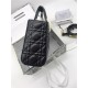 SMALL LADY Dior MY ABCDior BAG Cannage Lambskin Black Gold Hardware Mid