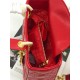 SMALL LADY Dior MY ABCDior BAG Cannage Lambskin Red Gold Hardware Mid